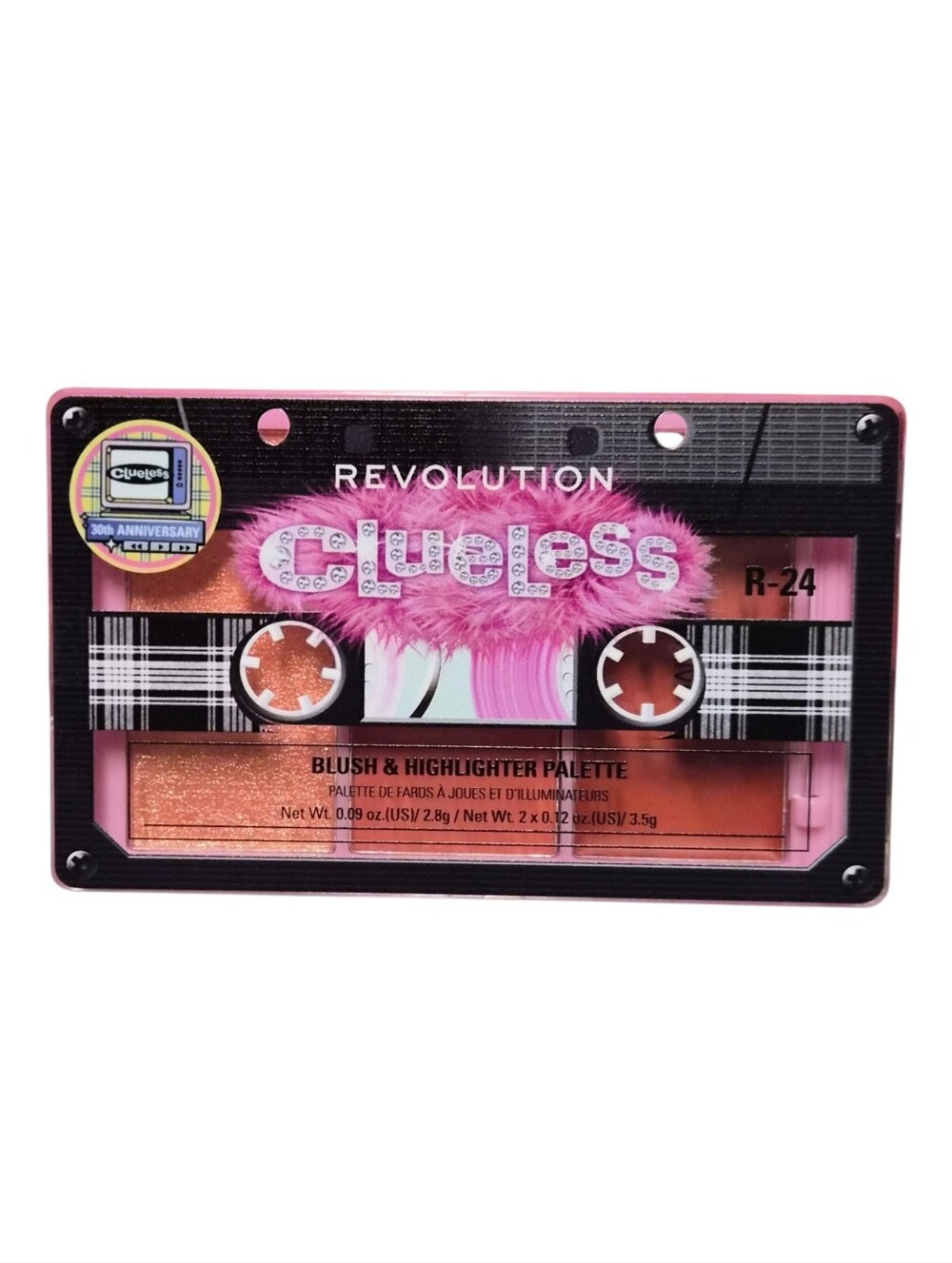 Revolution x Clueless Totally Paused Blush & Highlighter Palette Icon Orange